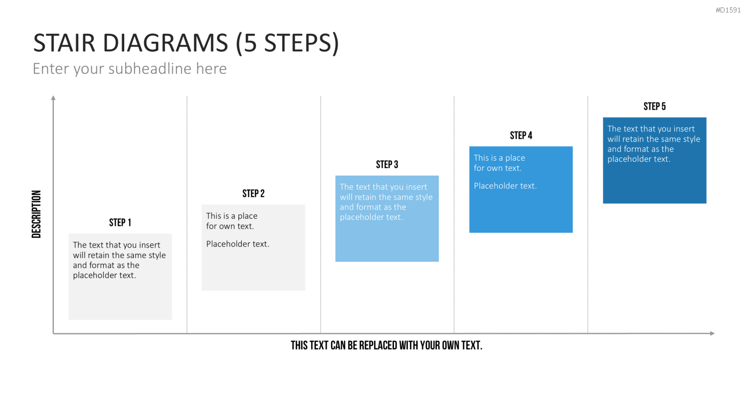 Stufen-Diagramme PowerPoint-Vorlage