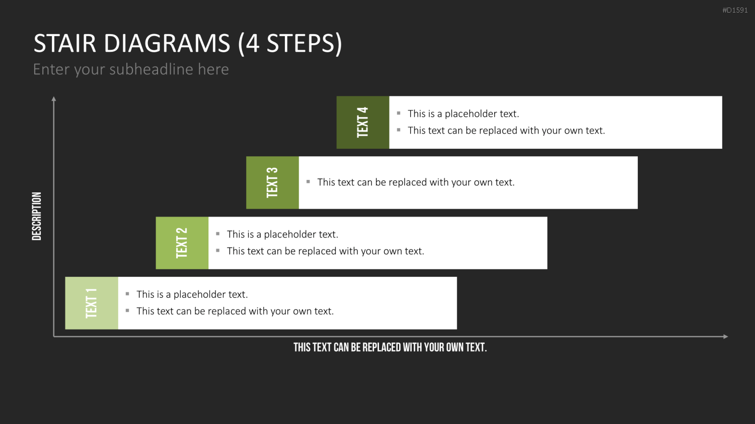Stufen-Diagramme PowerPoint-Vorlage