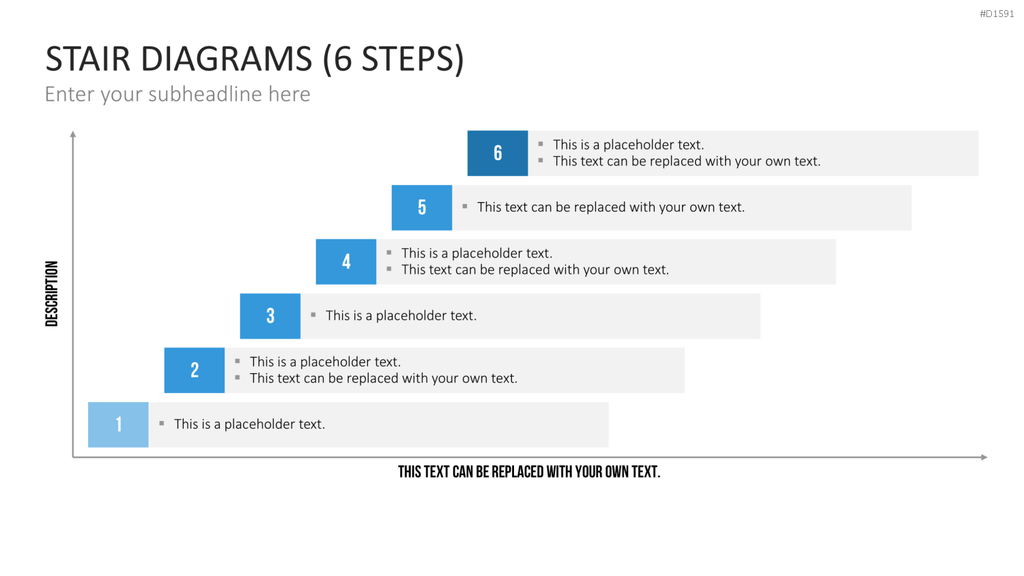 Stufen-Diagramme PowerPoint-Vorlage