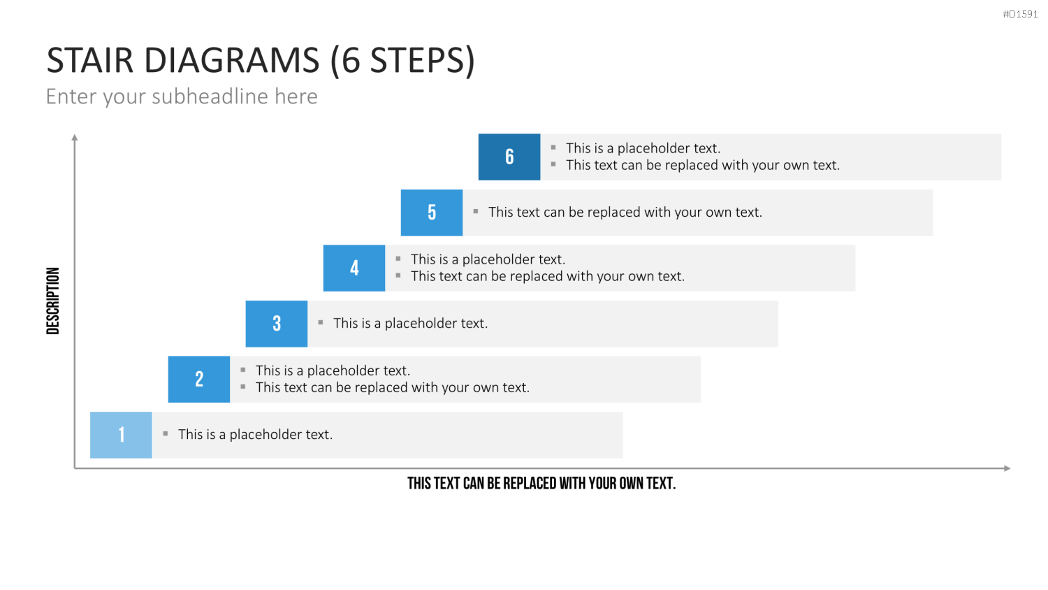 Stufen-Diagramme PowerPoint-Vorlage