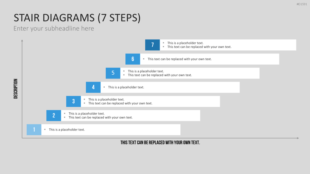 Stufen-Diagramme PowerPoint-Vorlage