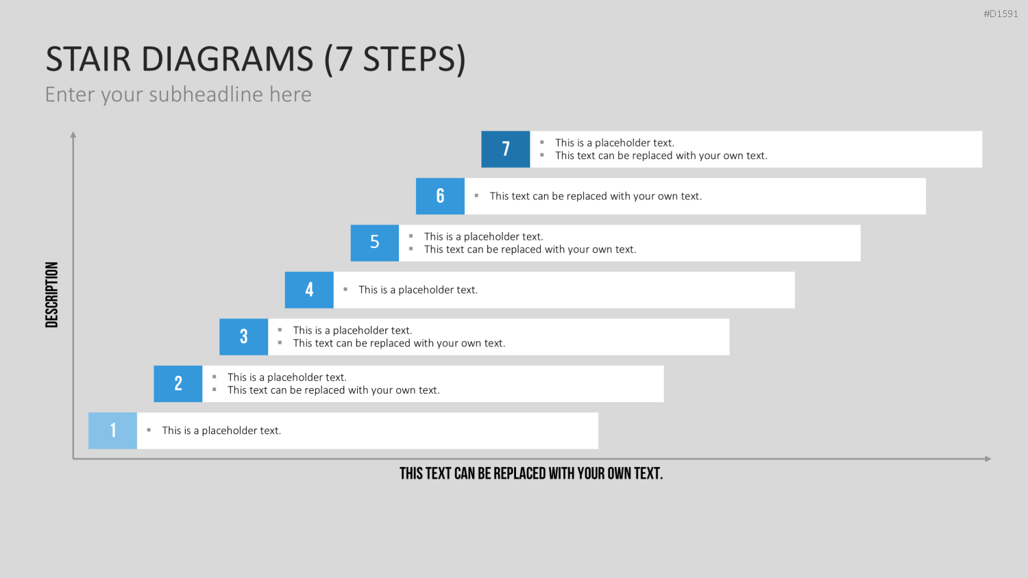 Stufen-Diagramme PowerPoint-Vorlage