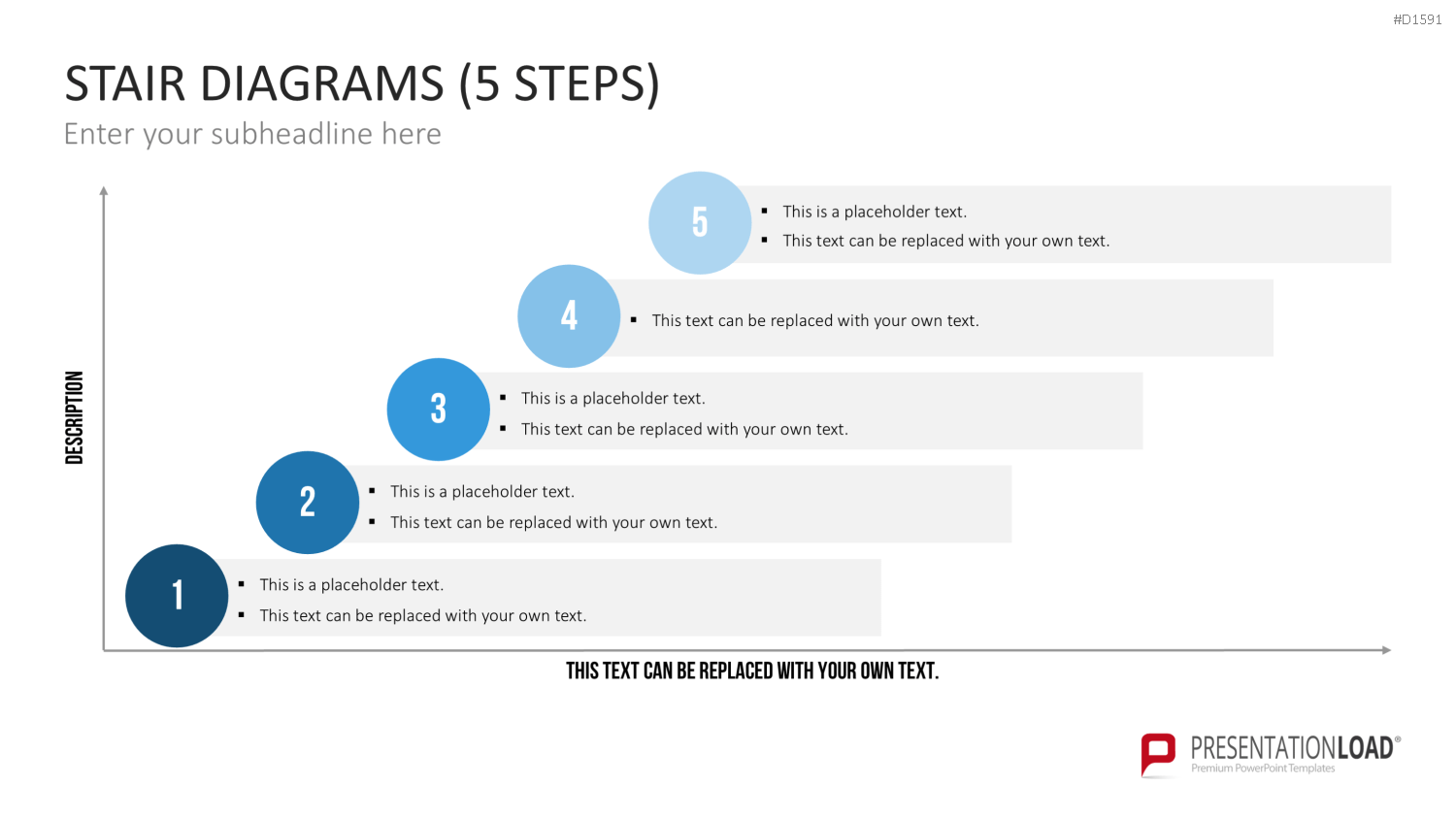 Stufen-Diagramme PowerPoint-Vorlage