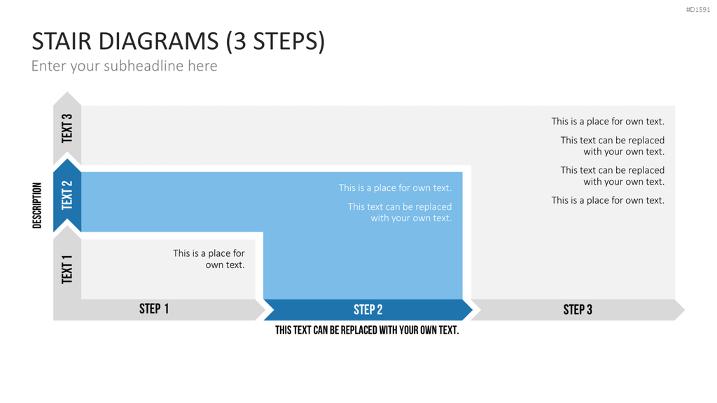 Stufen-Diagramme PowerPoint-Vorlage