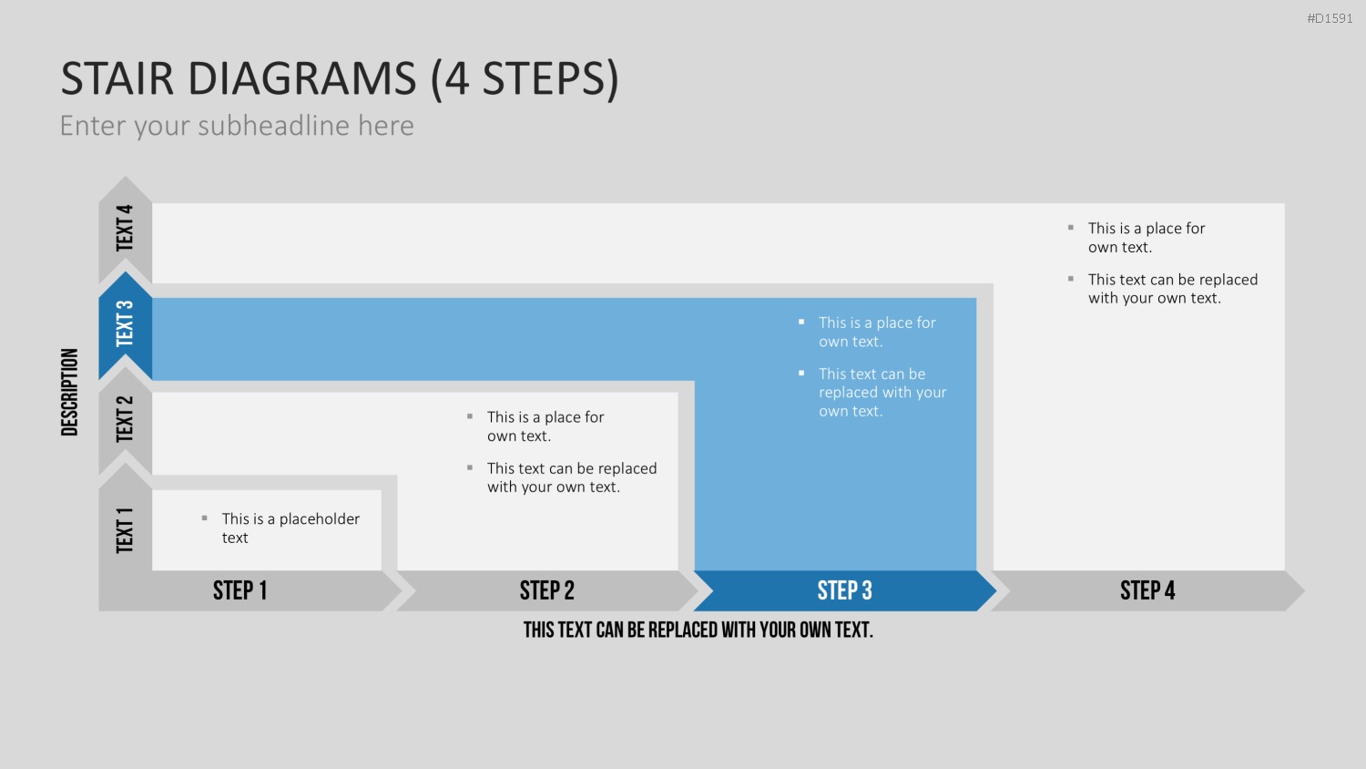 Stufen-Diagramme PowerPoint-Vorlage