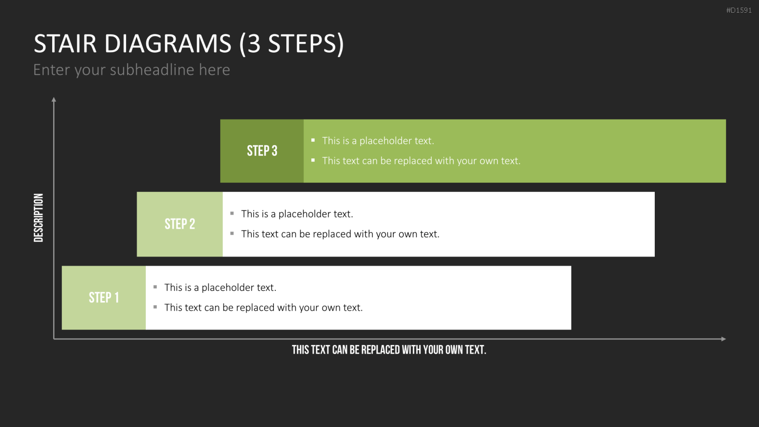 Stufen-Diagramme PowerPoint-Vorlage