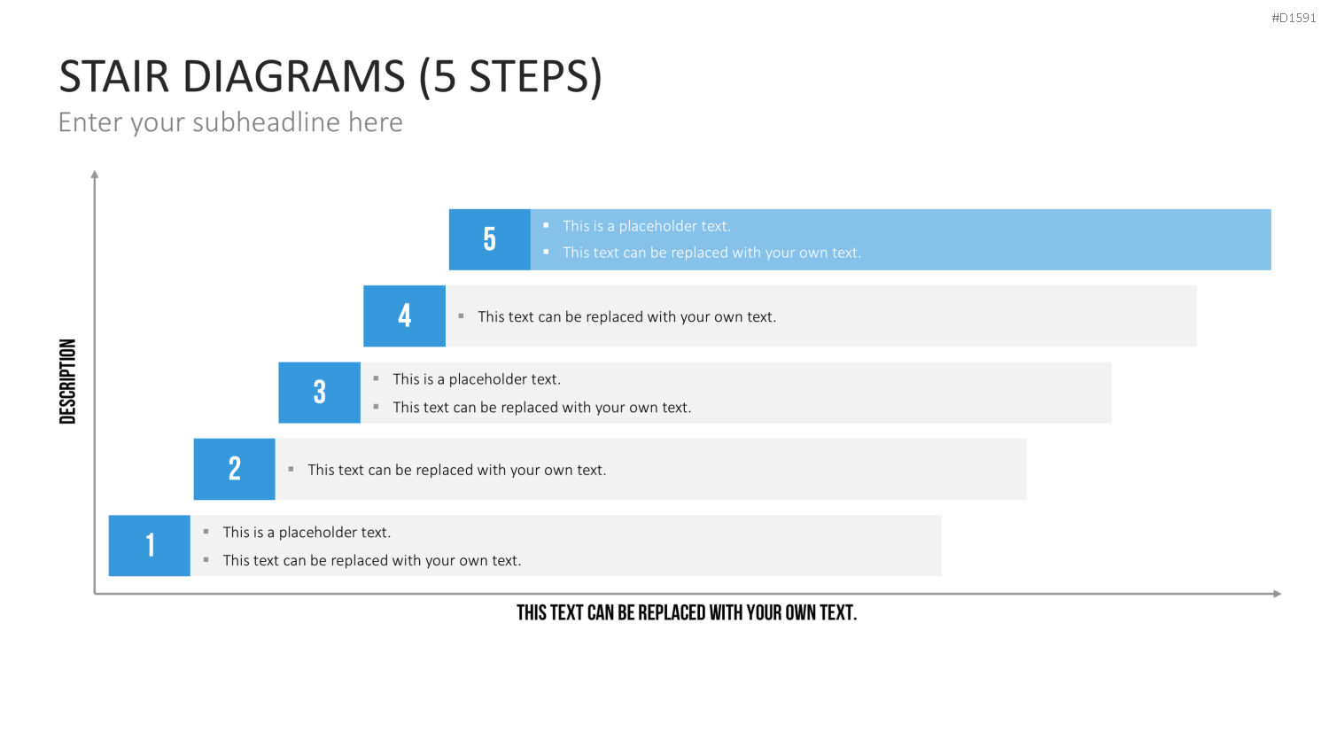 Stufen-Diagramme PowerPoint-Vorlage