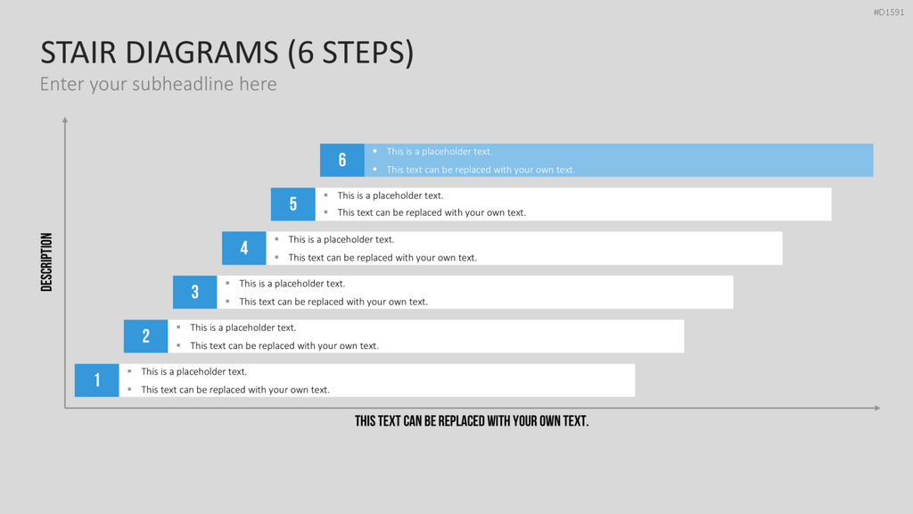 Stufen-Diagramme PowerPoint-Vorlage