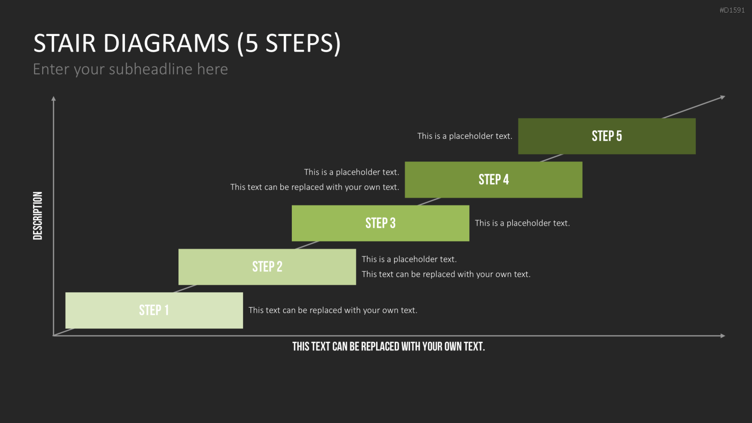 Stufen-Diagramme PowerPoint-Vorlage