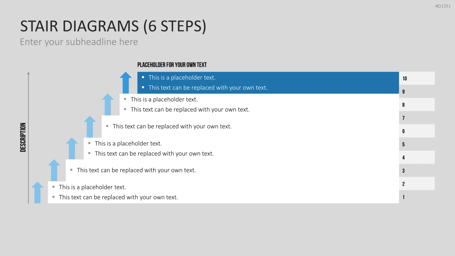 Stufen-Diagramme PowerPoint-Vorlage