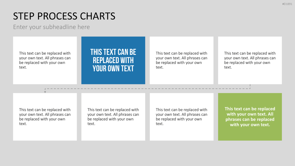 Prozess-Schritte – Text-Boxen PowerPoint-Vorlage