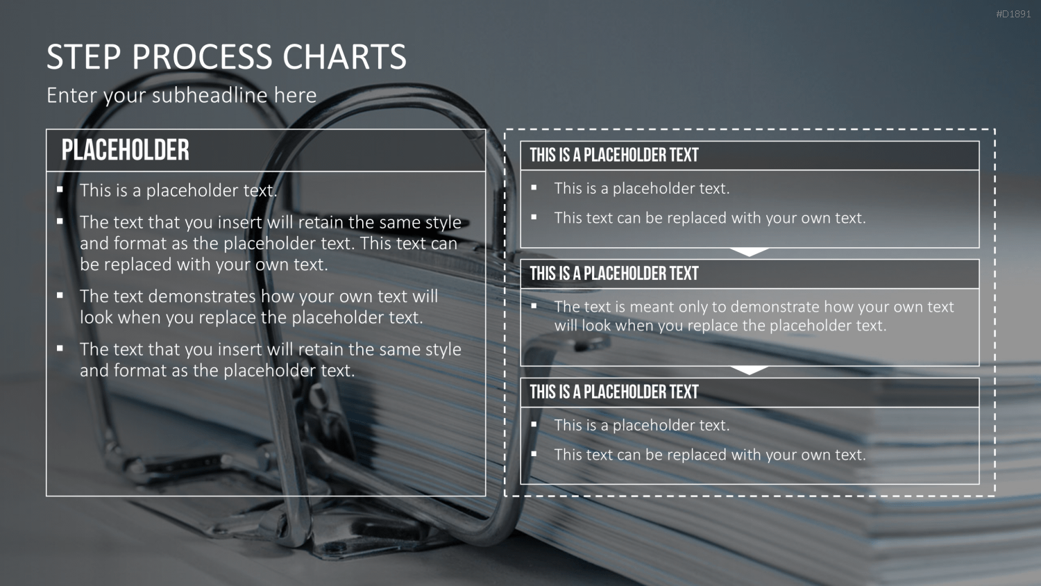 Prozess-Schritte – Text-Boxen PowerPoint-Vorlage