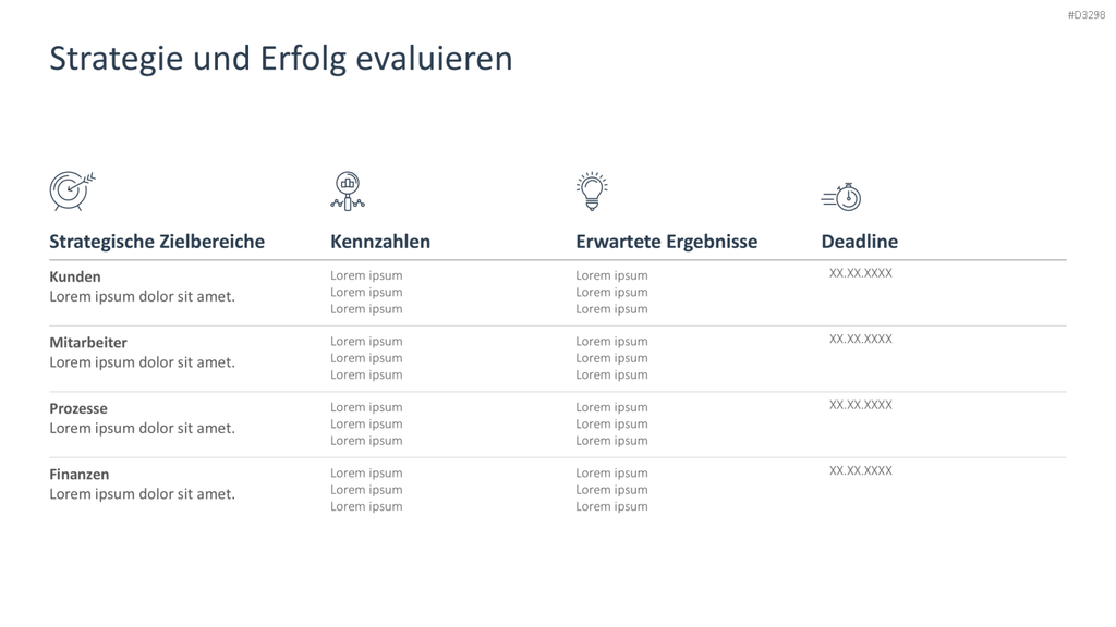 Strategische Planung PowerPoint-Vorlage