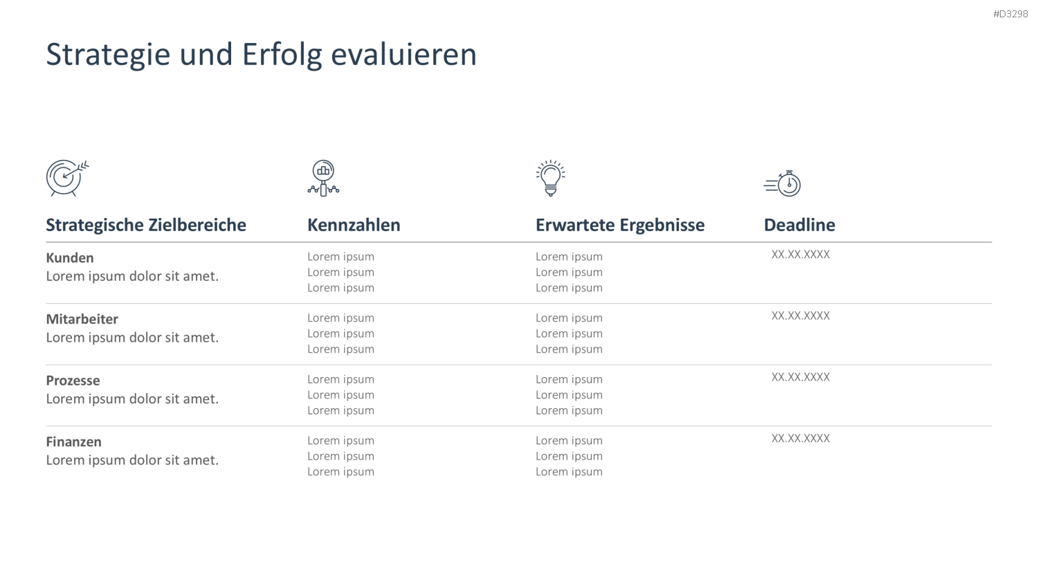 Strategische Planung PowerPoint-Vorlage