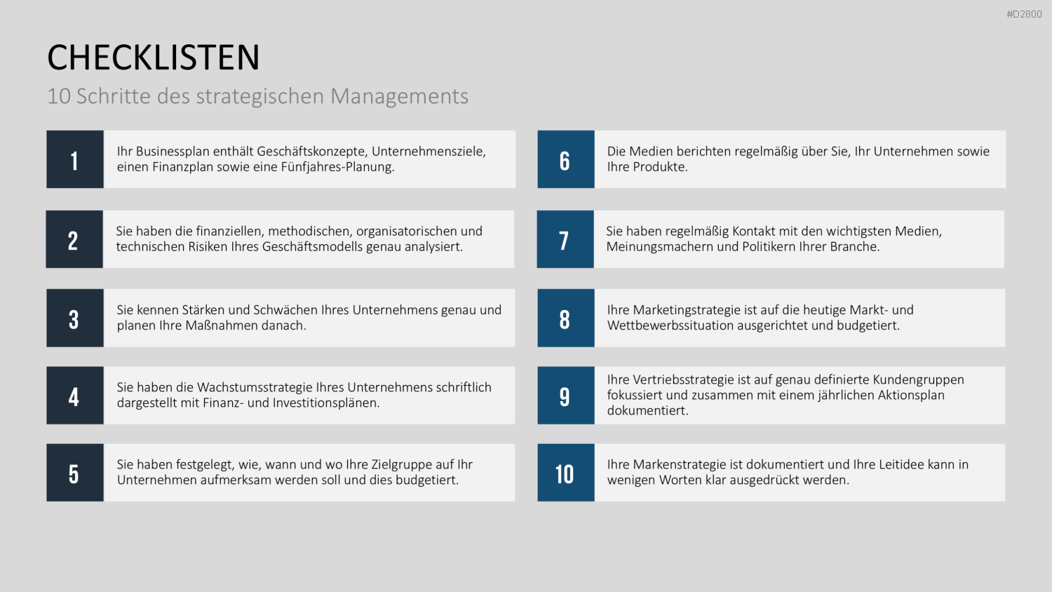 Strategisches Management PowerPoint-Vorlage