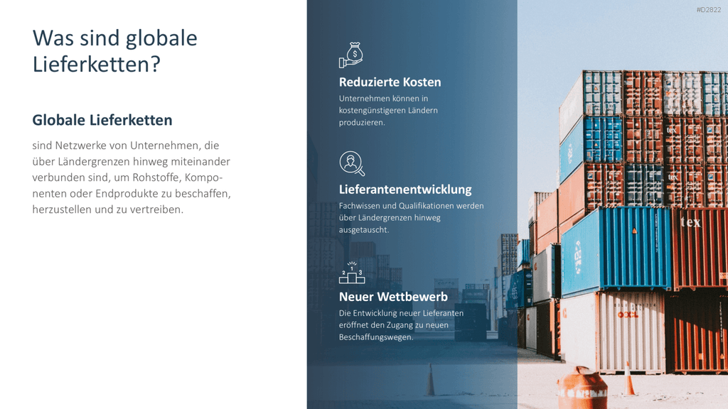 Supply Chain Management PowerPoint-Vorlage