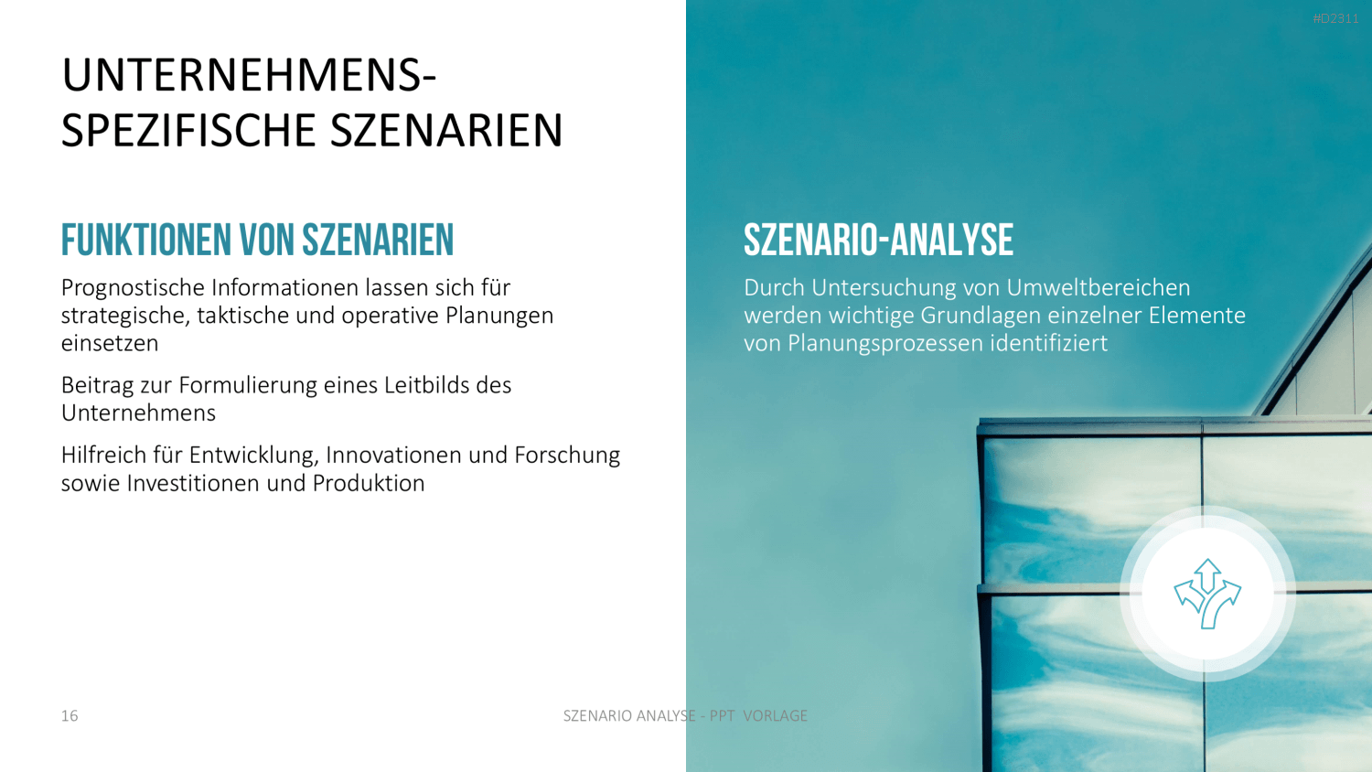 Szenario-Analyse PowerPoint-Vorlage