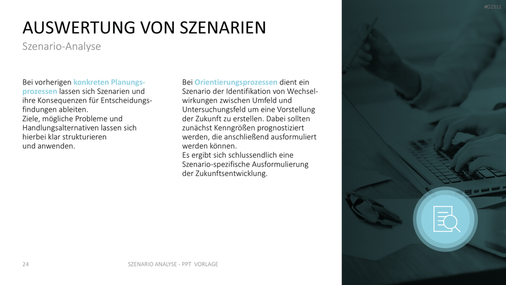Szenario-Analyse PowerPoint-Vorlage