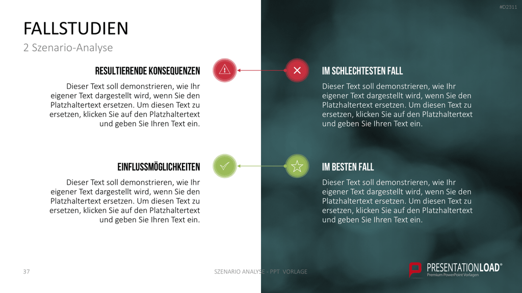 Szenario-Analyse PowerPoint-Vorlage