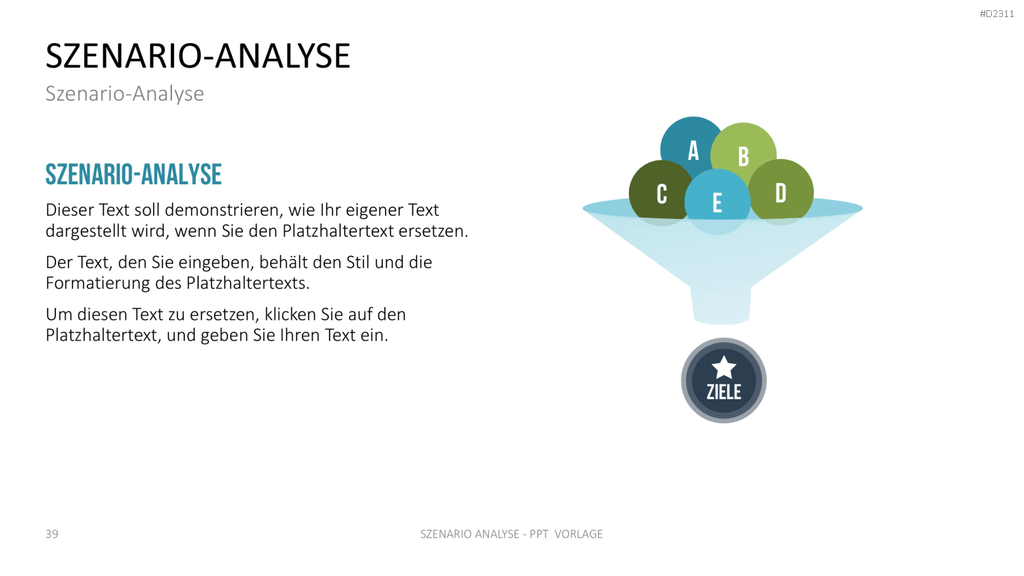 Szenario-Analyse PowerPoint-Vorlage