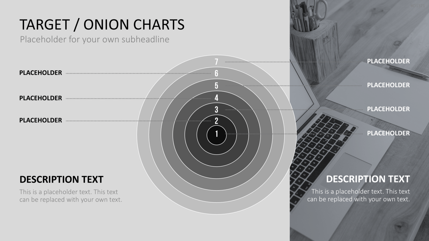 Zielscheiben-Charts PowerPoint-Vorlage