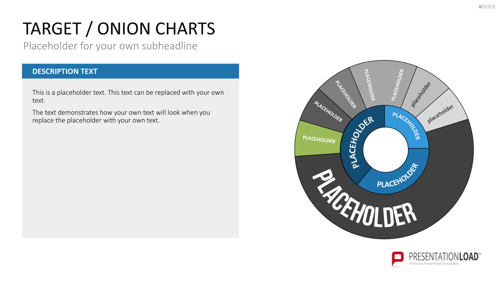 Zielscheiben-Charts PowerPoint-Vorlage