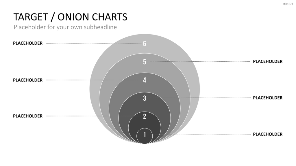 Zielscheiben-Charts PowerPoint-Vorlage