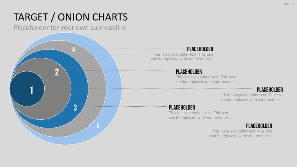 Zielscheiben-Charts PowerPoint-Vorlage
