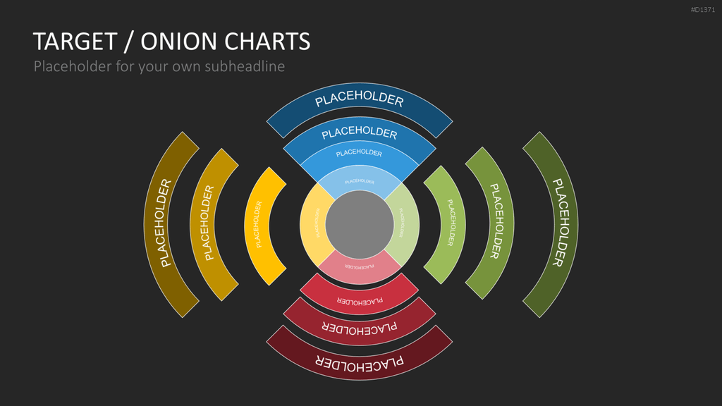 Zielscheiben-Charts PowerPoint-Vorlage