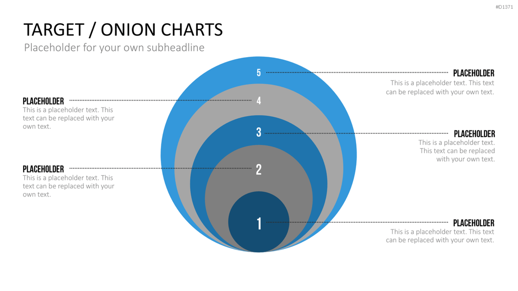 Zielscheiben-Charts PowerPoint-Vorlage