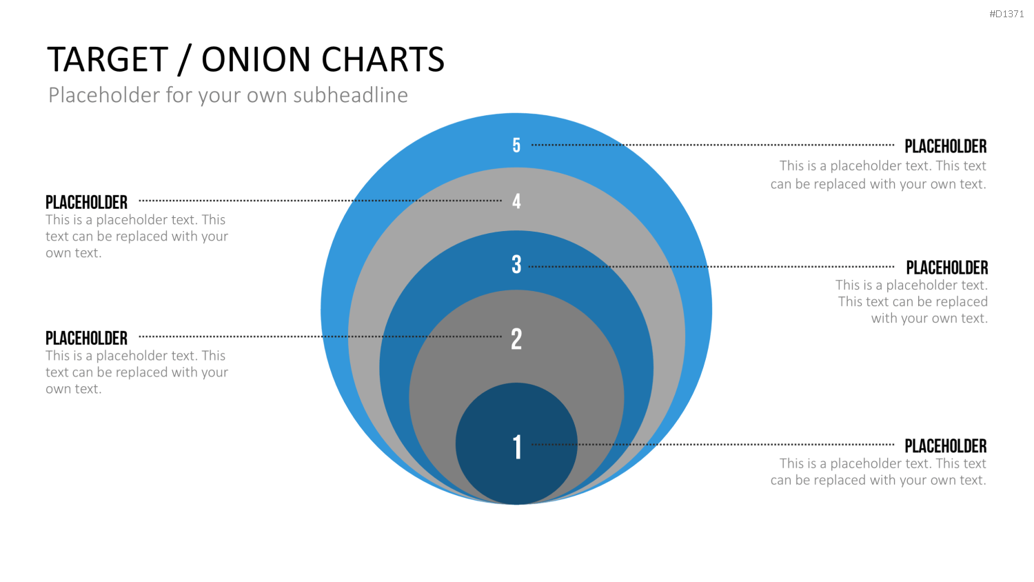 Zielscheiben-Charts PowerPoint-Vorlage