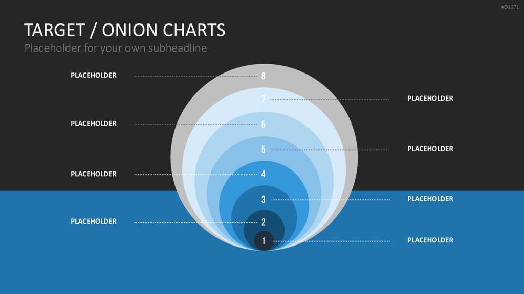 Zielscheiben-Charts PowerPoint-Vorlage