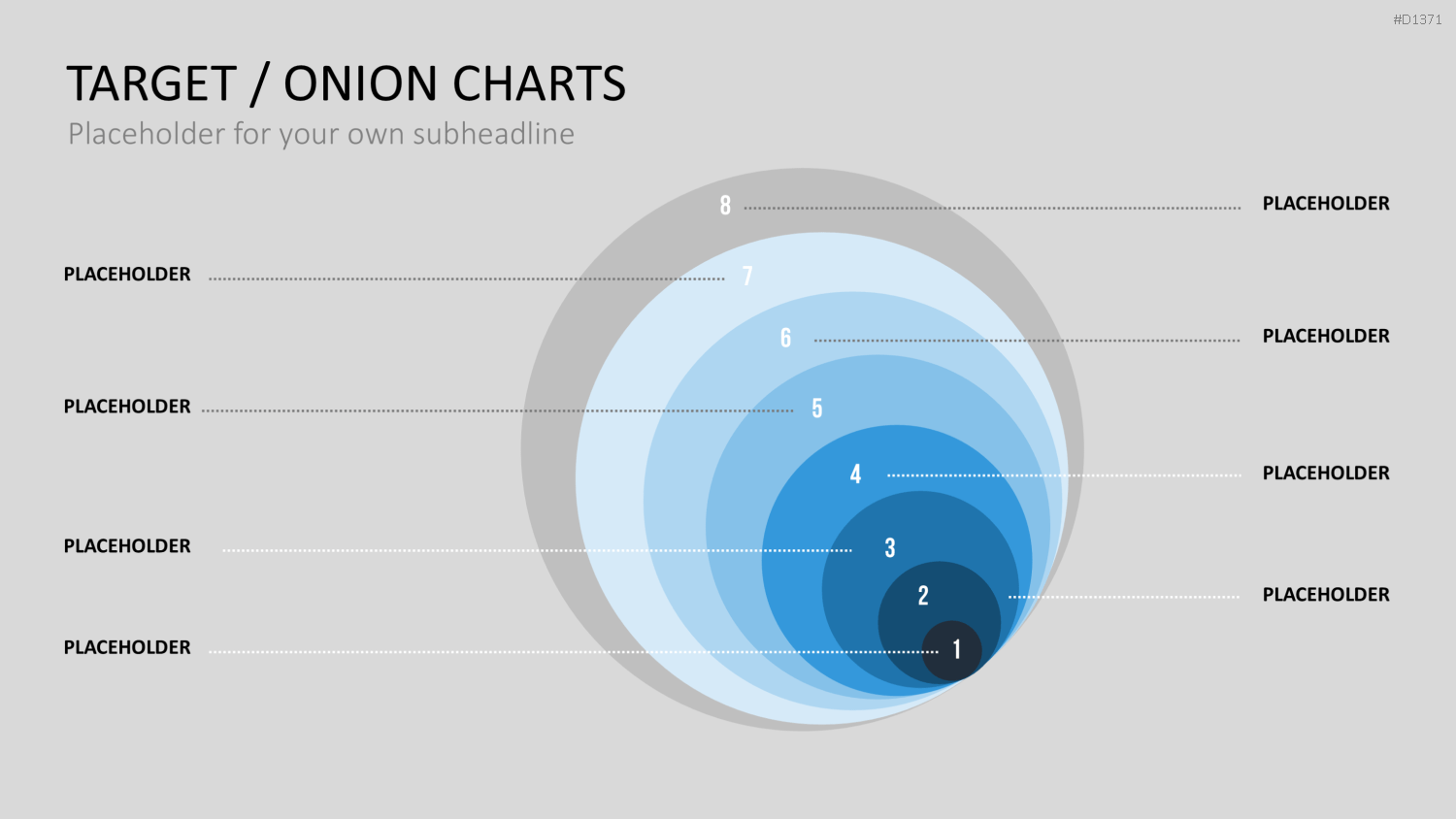 Zielscheiben-Charts PowerPoint-Vorlage