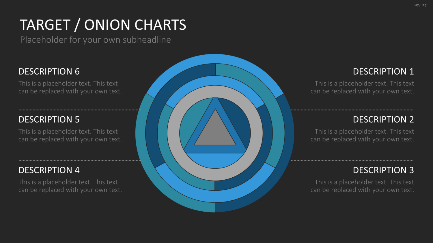 Zielscheiben-Charts PowerPoint-Vorlage