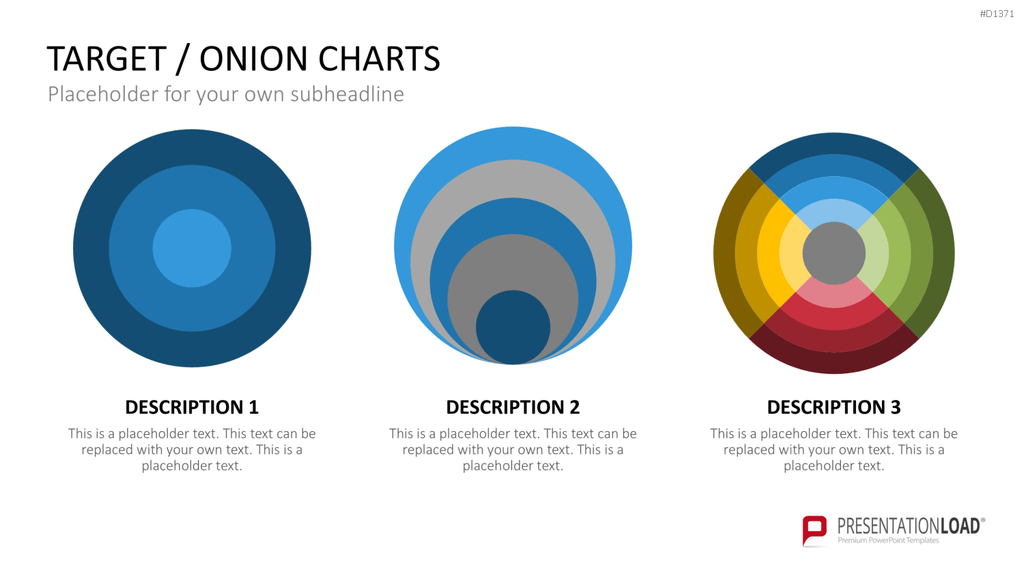 Zielscheiben-Charts PowerPoint-Vorlage