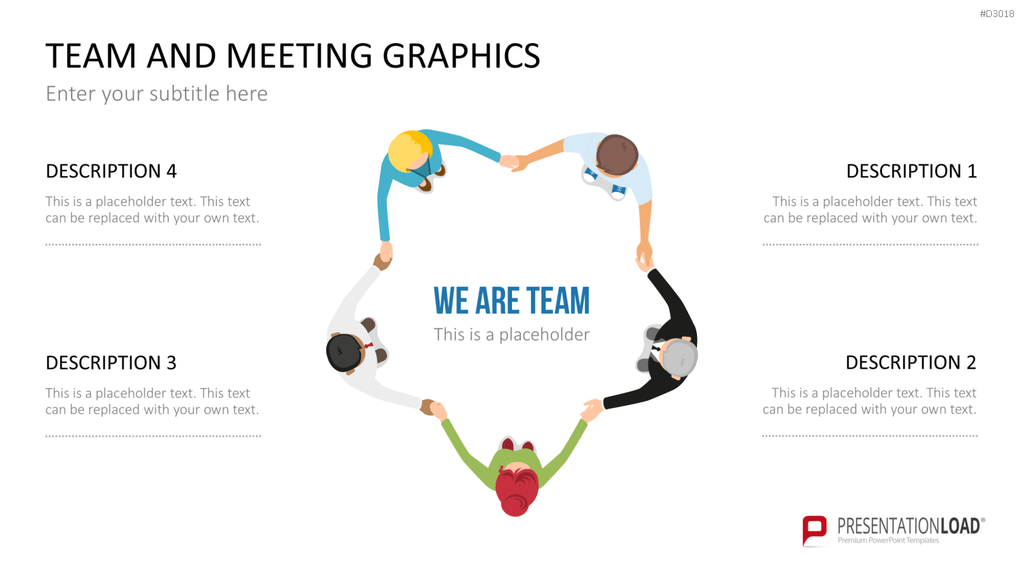 Team and Meeting Graphics PowerPoint-Vorlage