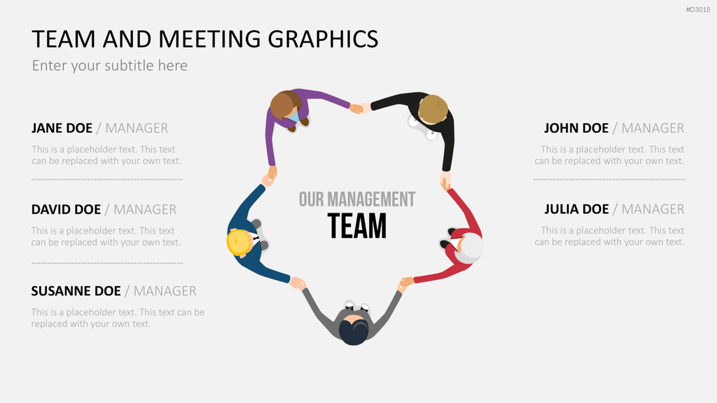 Team and Meeting Graphics PowerPoint-Vorlage