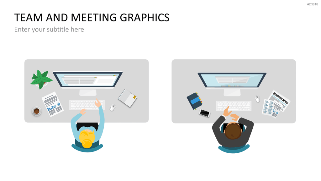 Team and Meeting Graphics PowerPoint-Vorlage