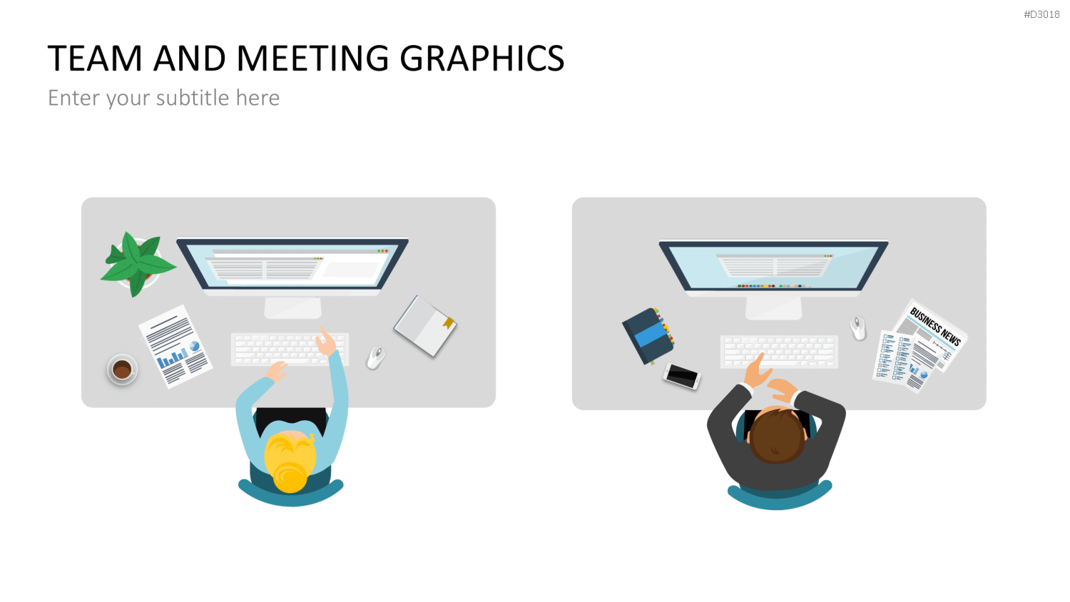 Team and Meeting Graphics PowerPoint-Vorlage