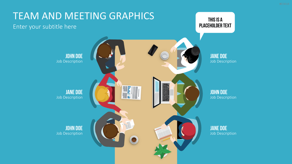 Team and Meeting Graphics PowerPoint-Vorlage