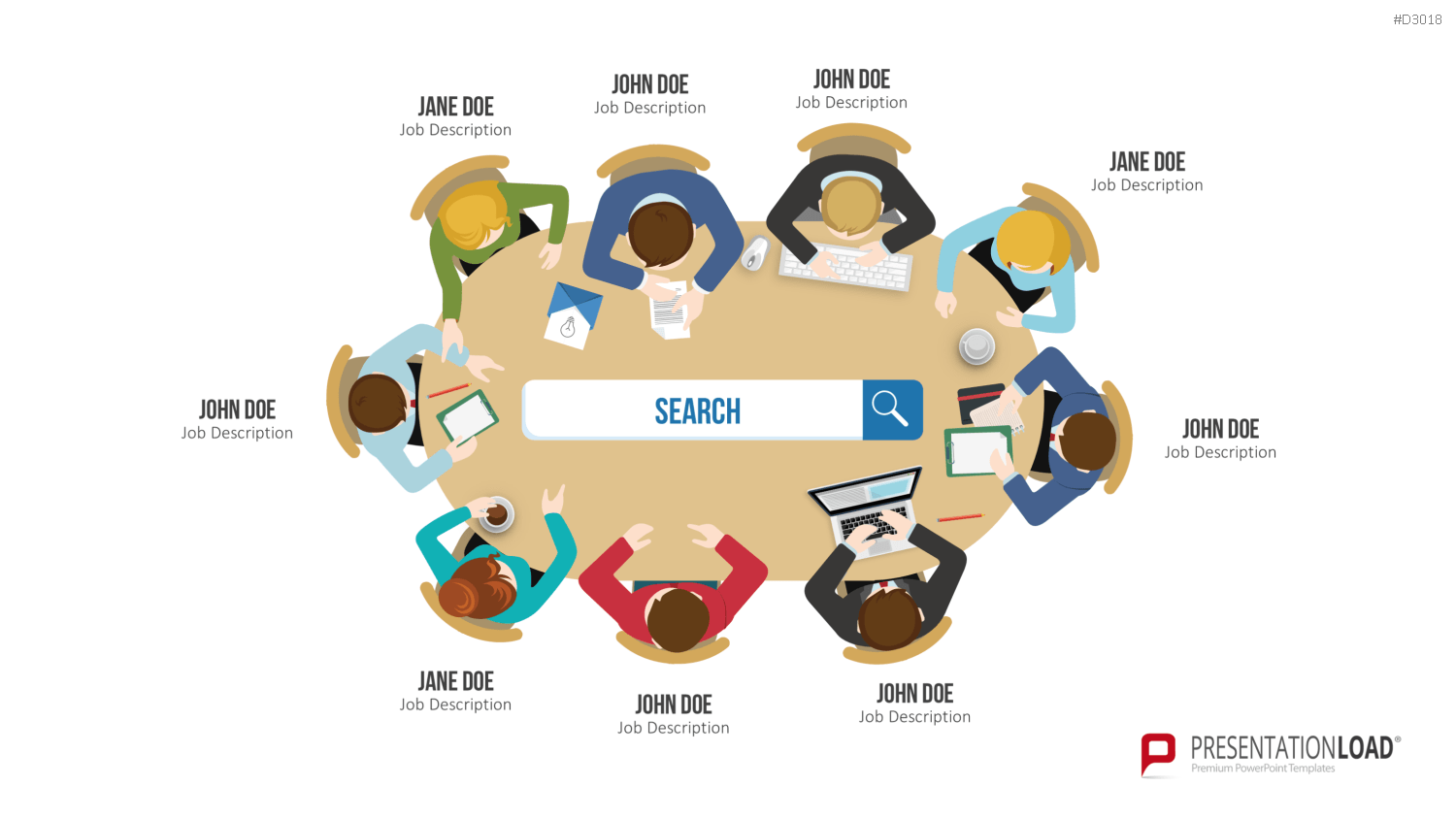 Team and Meeting Graphics PowerPoint-Vorlage