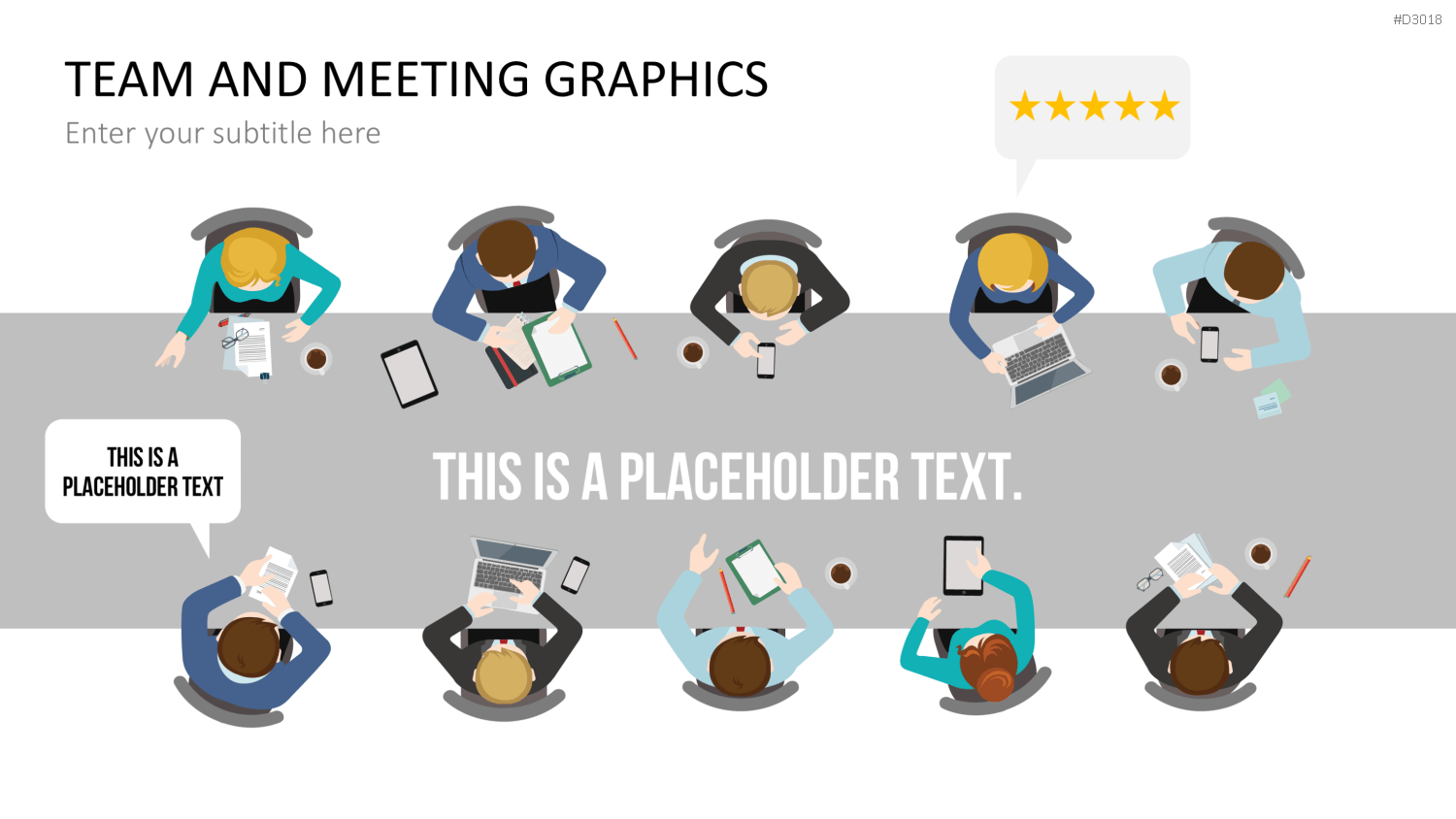 Team and Meeting Graphics PowerPoint-Vorlage