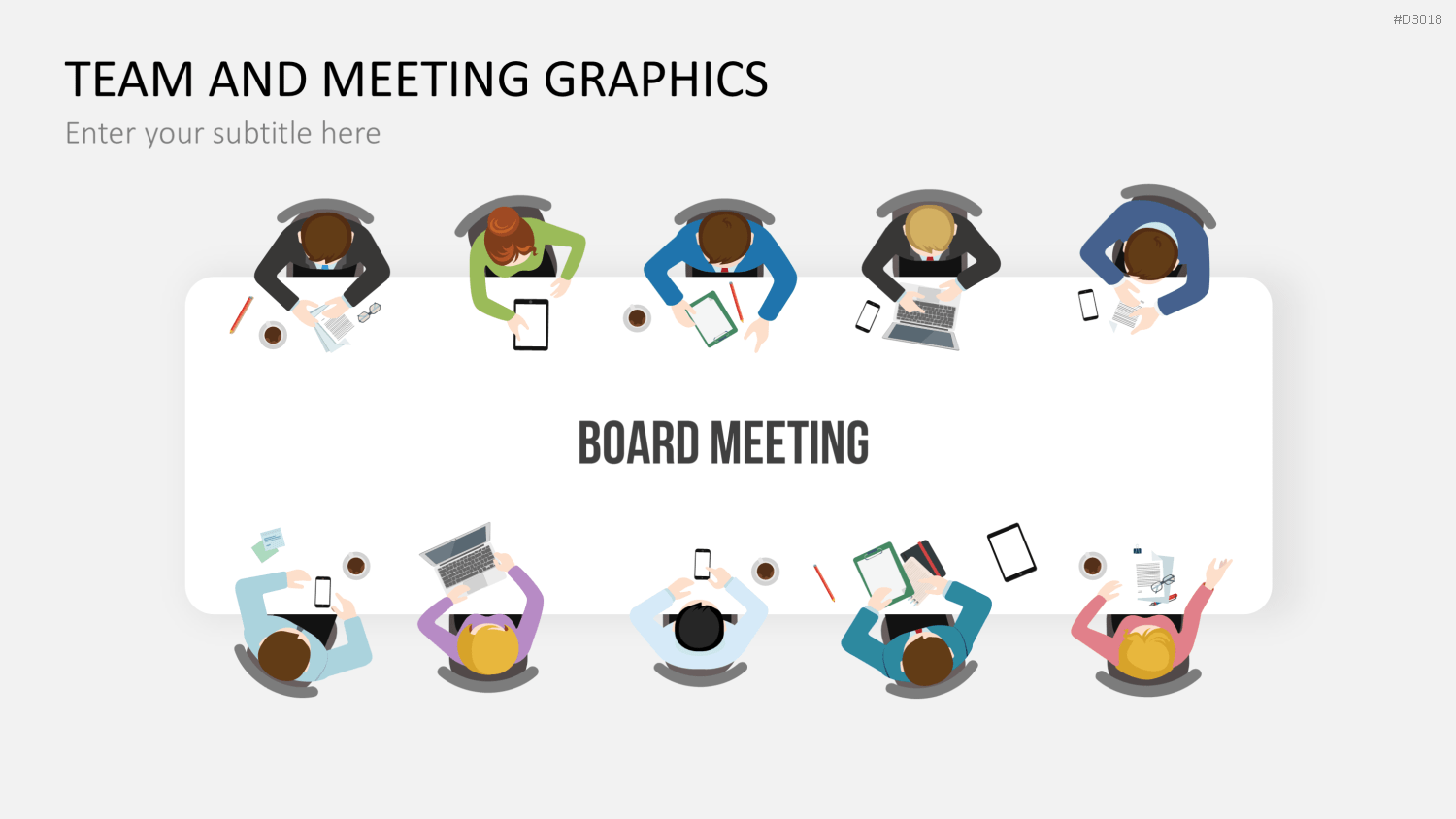 Team and Meeting Graphics PowerPoint-Vorlage
