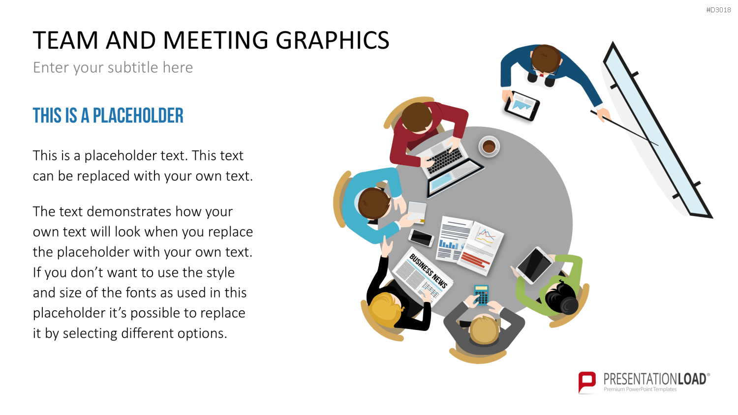 Team and Meeting Graphics PowerPoint-Vorlage