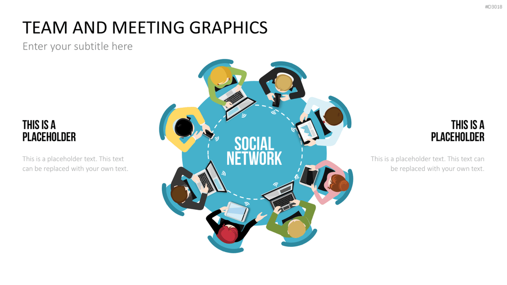 Team and Meeting Graphics PowerPoint-Vorlage