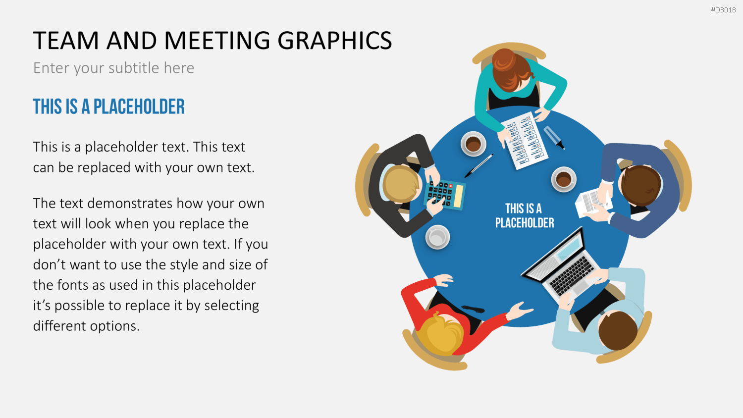 Team and Meeting Graphics PowerPoint-Vorlage