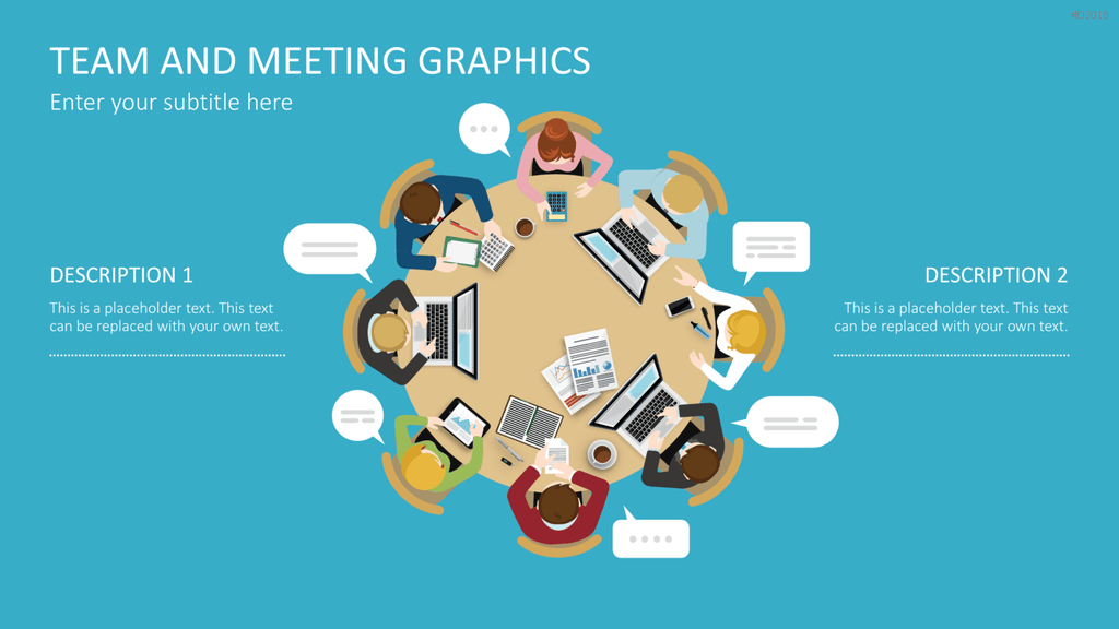 Team and Meeting Graphics PowerPoint-Vorlage