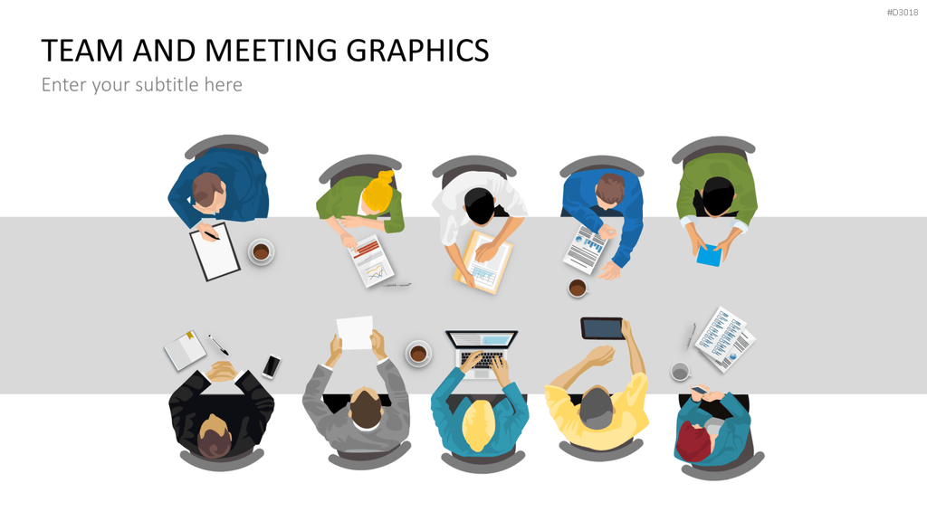 Team and Meeting Graphics PowerPoint-Vorlage