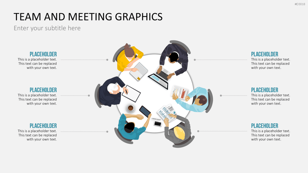 Team and Meeting Graphics PowerPoint-Vorlage