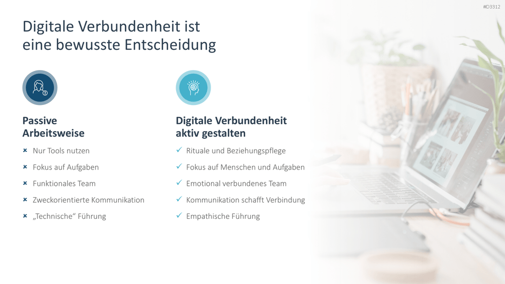 PowerPoint-Folie: Digitale Verbundenheit Vergleich
